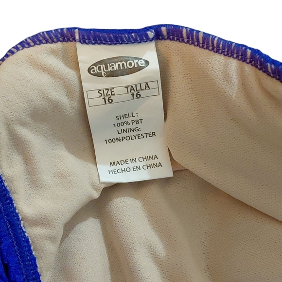 TWO Plus Size Swimsuits Purple And Black One Piece Bathing Suits Women's Size 16 - Picture 6 of 8